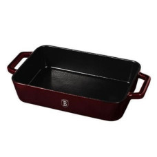 Чугунная прямоугольная форма для запекания Berlinger Haus Burgundy Metallic Line 37х20х7 см 6500BH