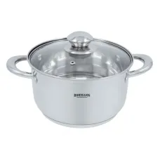 Кастрюля из нержавейки Bohmann 7.7 литров 26 см с крышкой BH-0805-26