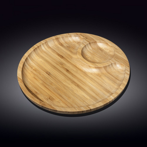 Блюдо круглое бамбуковое Wilmax Bamboo 300 мм WL-771044/A