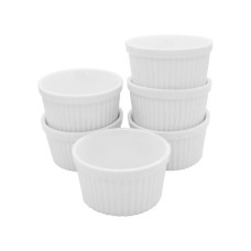 Набір порцелянових форм для запікання LED Ramekin White 6 шт 150 мл B010816