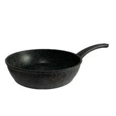 Сковорода алюминиевая BIOL Black Stone 28 см с антипригарным покрытием 28078P