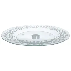 Блюдо для торта кругле на ніжці з обертовим механізмом VIVA LACE 300 мм 3012S/2-D001