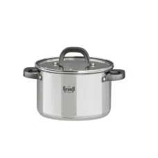 Каструля з нержавіючої сталі Krauff Prime Chef 3.8 літрів 20 см з кришкою 26-303-009