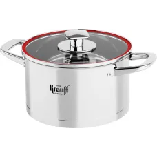 Каструля з нержавіючої сталі Krauff Luxurios 6.1 літри 24 см з кришкою 26-238-041