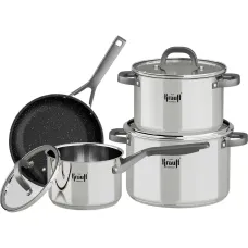 Набір кухонного посуду Krauff Prime Chef нержавіюча сталь 7 предметів 26-303-012