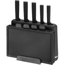 Набор ножей Maestro 5 кухонных ножей + 4 разделочные доски в подставке MR-1412-BLACK