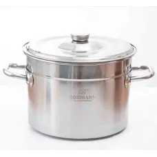 Кастрюля из нержавейки Bohmann 14 литров 30 см с крышкой BH-3120-14