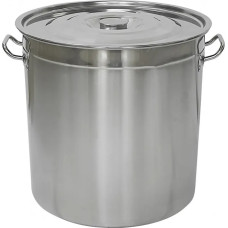 Кастрюля из нержавейки Bohmann 50 литров 40 см с крышкой BH-4140-50