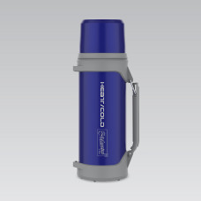 Термос Maestro 1200 мл с ручкой нержавейка синий MR-1631-120-BLUE
