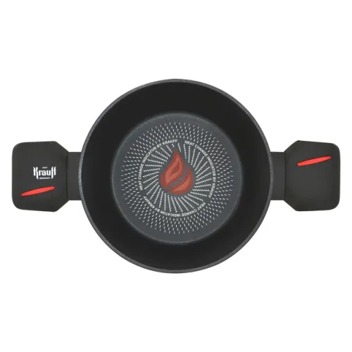 Каструля Krauff Smart Fry 4.3 літри 24 см алюмінієва антипригарна з кришкою 25-45-160