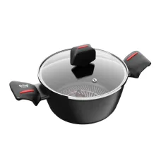 Каструля Krauff Smart Fry 4.3 літри 24 см алюмінієва антипригарна з кришкою 25-45-160