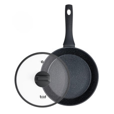 Сковорідка Krauff Prime Cheff 26 см глибока з кришкою антипригарне покриття алюміній 25-45-224