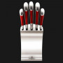Набор ножей Berlinger Haus Passion metallic red 6 пр металлическая подставка Цвет красный  2135BH