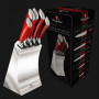 Набор ножей Berlinger Haus Passion metallic red 6 пр металлическая подставка Цвет красный  2135BH