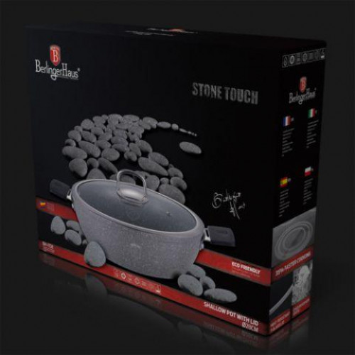 Сотейник BERLINGER HAUS Grey Stone Touch 28 см - 3.8 л Колір сірий 1158N-BH