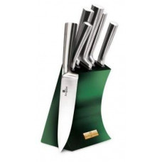 Набір ножів BERLINGER HAUS Emerald Collection з підставкою 6 пр Колір сріблястий 2448BH