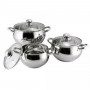 Набір каструль зі скляною кришкою BOHMANN 6 пр 0506BH