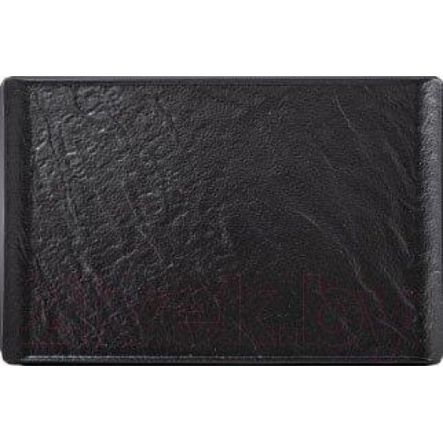 Тарілка прямокутна WILMAX SlateStone Black 295х145мм Колір чорний 661109 / A