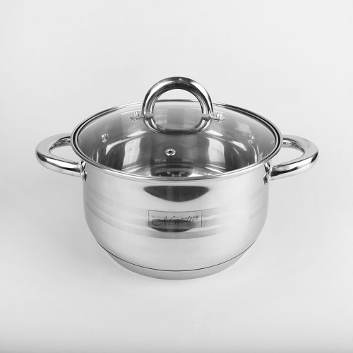 Каструля з кришкою MAESTRO нержавіюча сталь 24 см - 6.5 л 3513-24