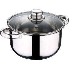 Каструля зі скляною кришкою WELLBERG 5.5 л 24 см 1215-WB-Ф