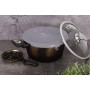 Каструля з мармуровим покриттям BERLINGER HAUS Shiny Black Edition 24 см Колір чорний 6605BH