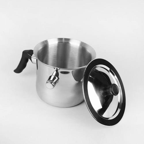 Молочник с двойными стенками крышкой и свистком Maestro 1500 мл 1698м